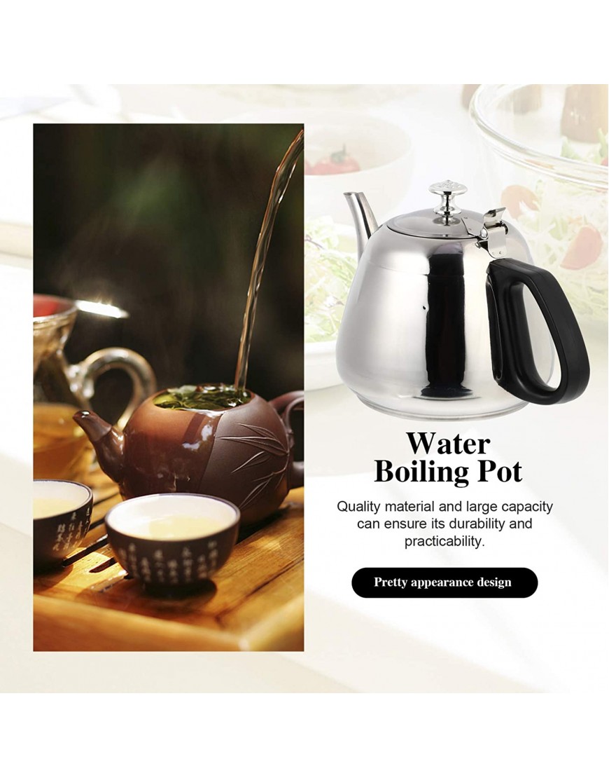DOITOOL Stainless Steel Tea Kettle Gas Stove Water Kettle Stovetop Tea Pots Stovetop Water Pot Kitchen Tea Pots with Heat Resistant Handle