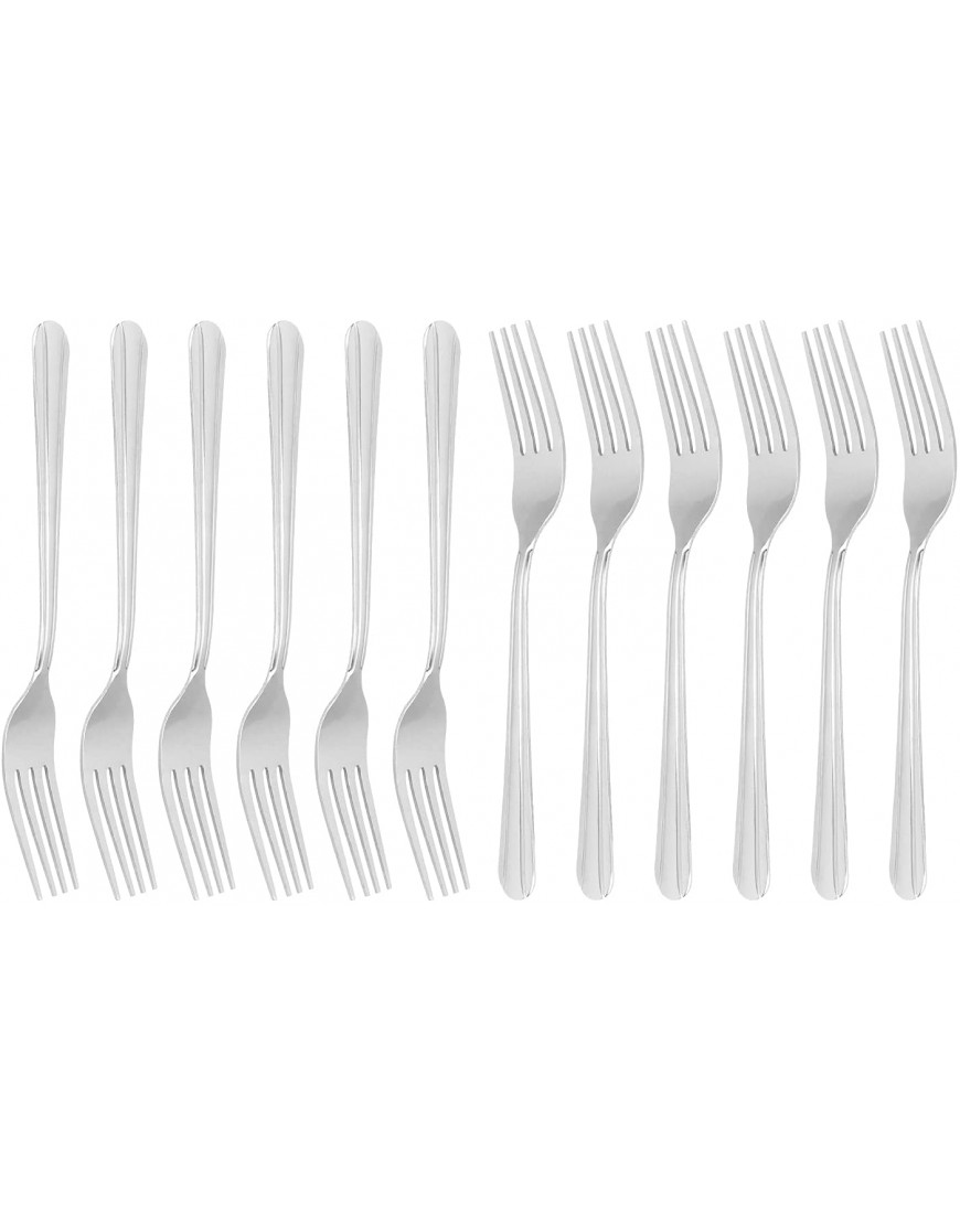 Dominion Heavy Weight Dinner Fork Set 18-0 Stainless Steel 12-Piece 7 Inches Table Forks