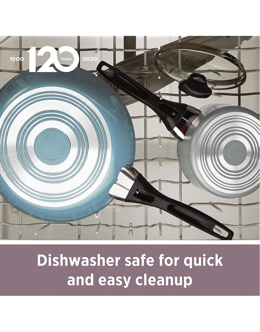 Farberware 21907 Dishwasher Safe Nonstick Sauce Pan Saucepan with Straining and Lid 1 Quart Silver