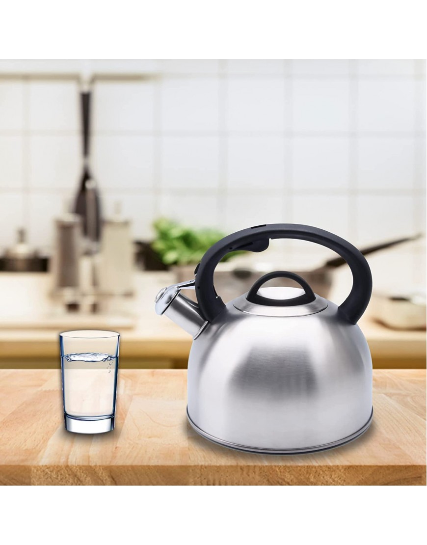 GGC 3L Tea Kettle for Stove Top Loud Whistling Tea Kettles Water Boiler Stainless Steel Teapot with Anti-Heat Handle and Simple Touch Button to Control Kettle Outlet