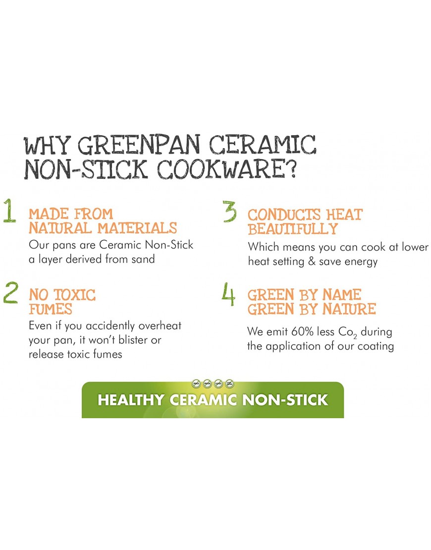 GreenPan Mini Healthy Ceramic Nonstick 5 Square Egg Pan PFAS-Free Dishwasher Safe Stay Cool Handle Black