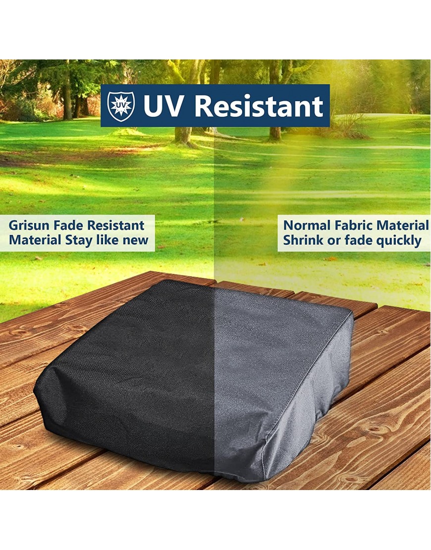 GRISUN 17 Inch Griddle Cover and Carry Bag for Blackstone Griddle 600D UV-Resistant Waterproof Flat Top Table Grill Cover and Carry Case Fits for Blackstone 17 Grill Griddle Without Hood