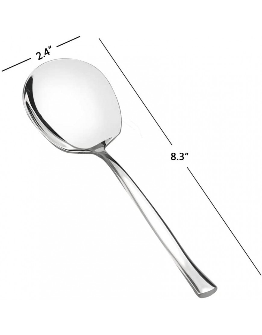 Idomy 8-Piece Stainless Steel Buffet Serving Spoon Large Serving Spoon