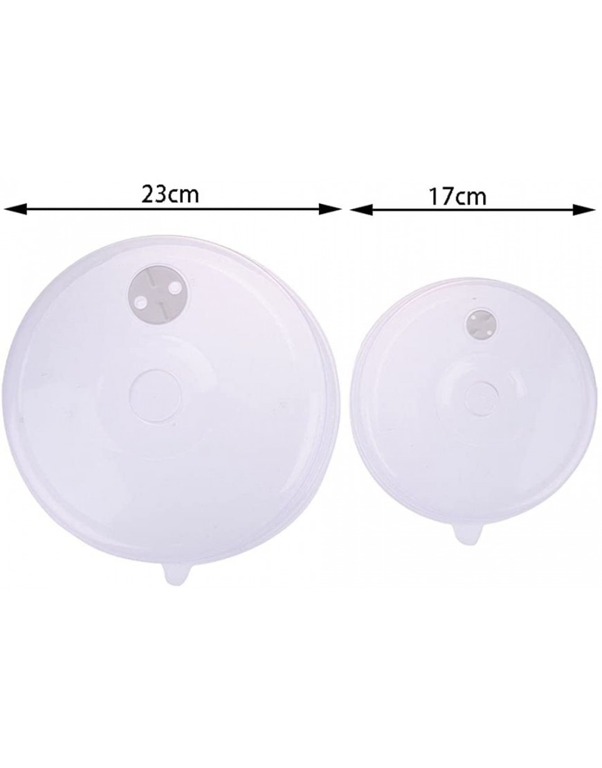 MHDTN S L Size Food Splatter Guard Microwave Food Anti-Sputtering Cover Oven Oil Cap with Steam Vents Splatter Lid CookwareL