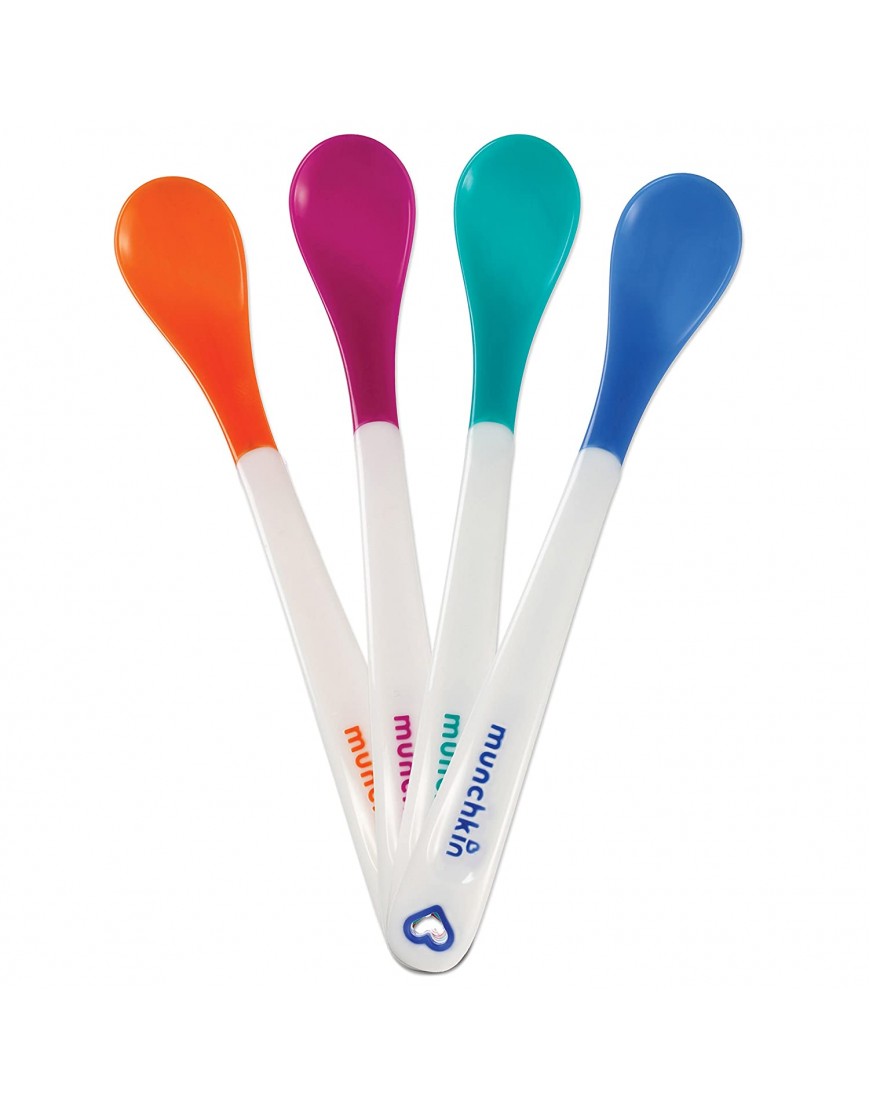 Munchkin White Hot Infant Safety Spoons 4 Count 0.39x0.79x6.5 Inch Pack of 4