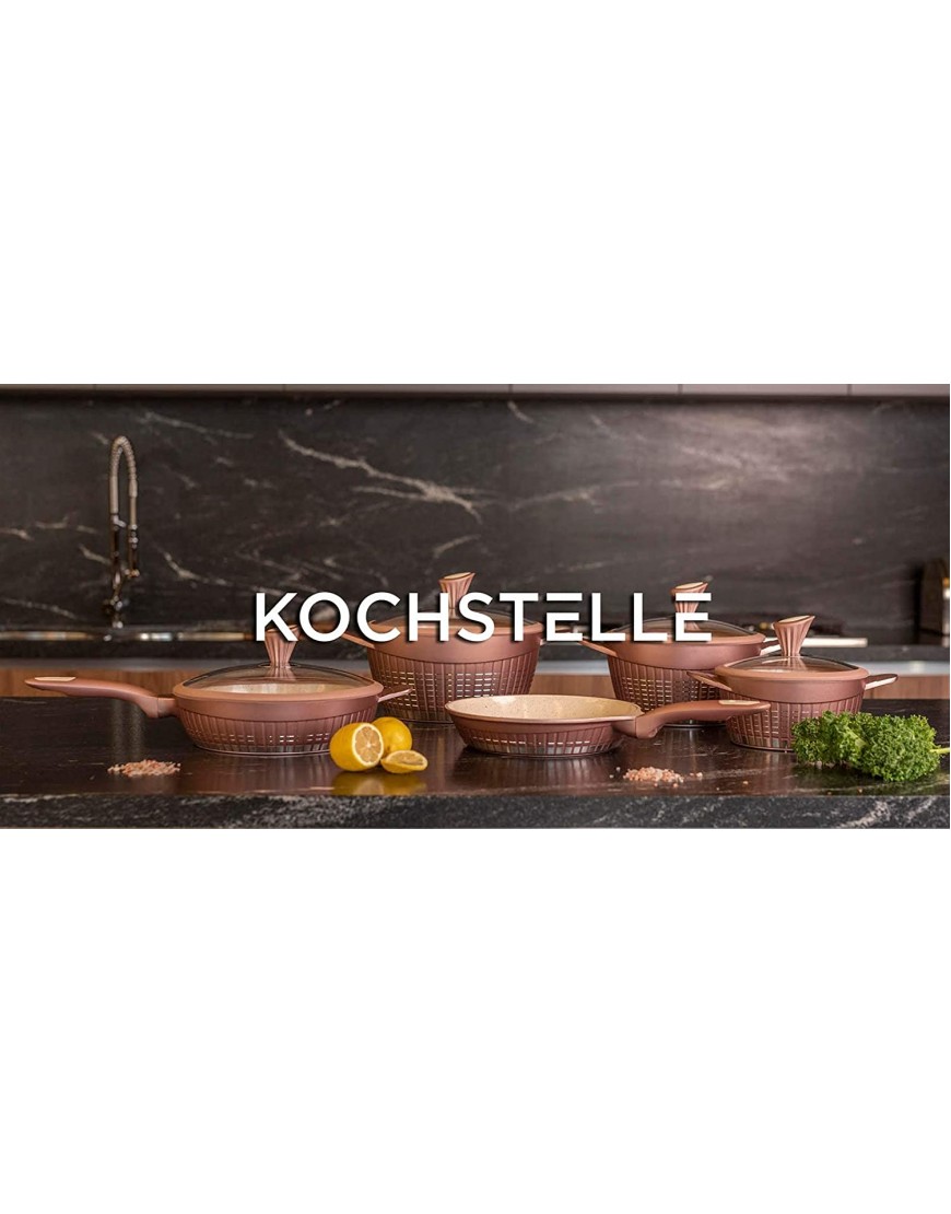 Non-Stick Marble Cookware Set 13Pieces Rose Gold Kochstelle