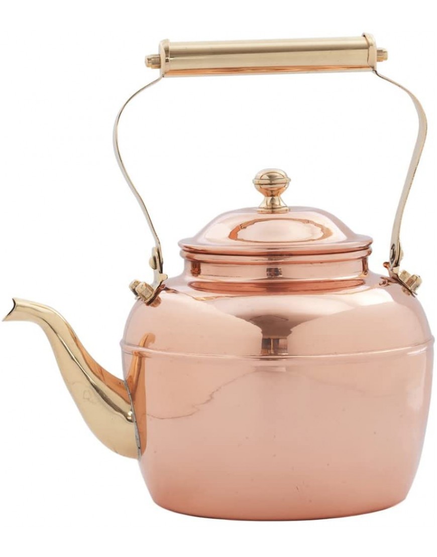 Old Dutch Teakettle 2½ Qt Copper Brass