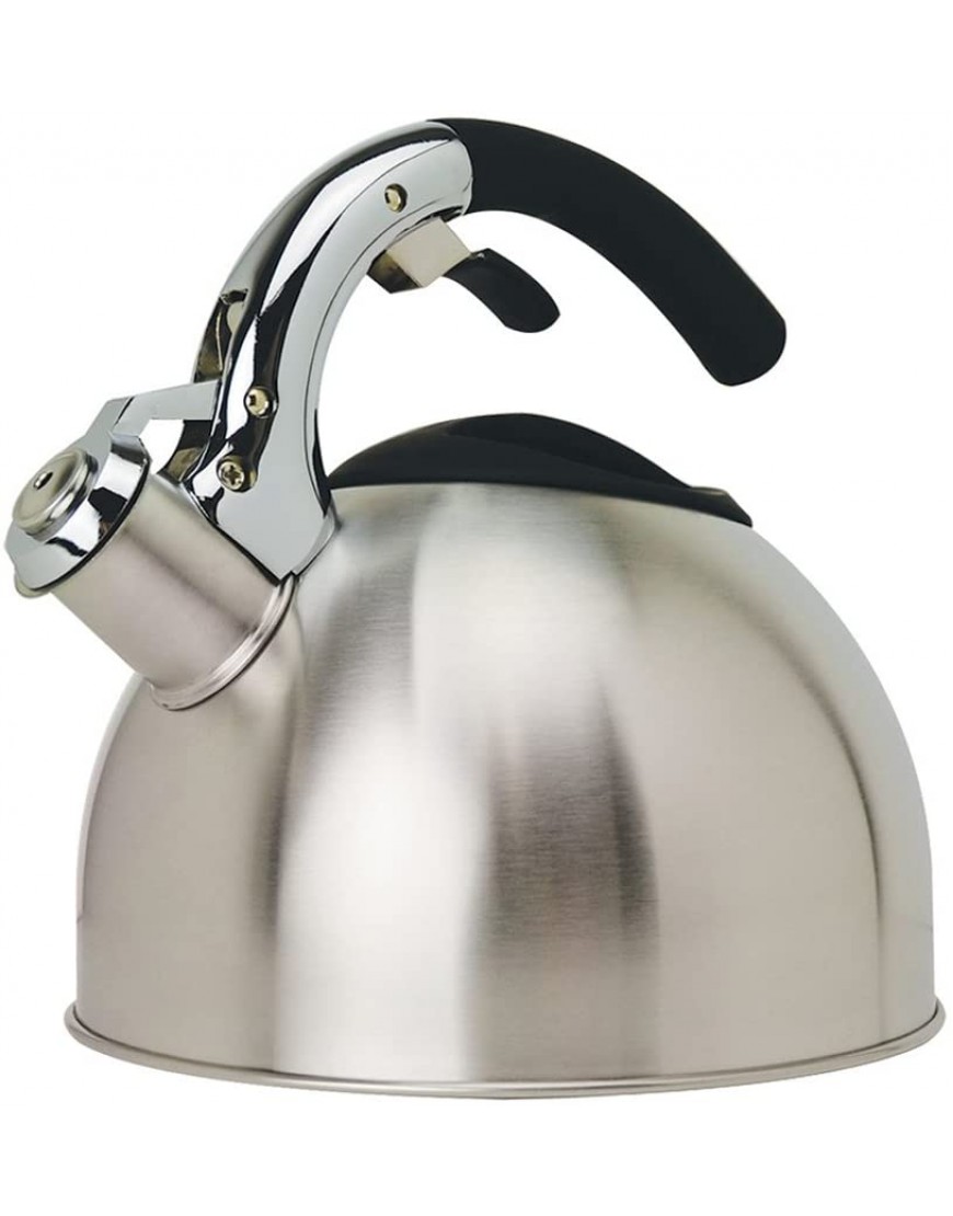 Primula Tea Kettle with Soft Grip Silicone Handle Stainless Steel 3-Quart