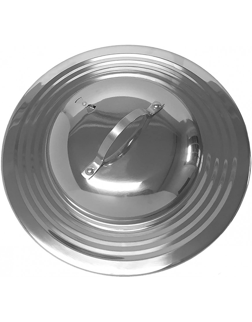 Stainless Steel Universal Lid with Adjustable Steam Vent Fits All 7 Inch to 12 inch Pots and Pans Replacement for Frying Pan Cover and Cookware Lids