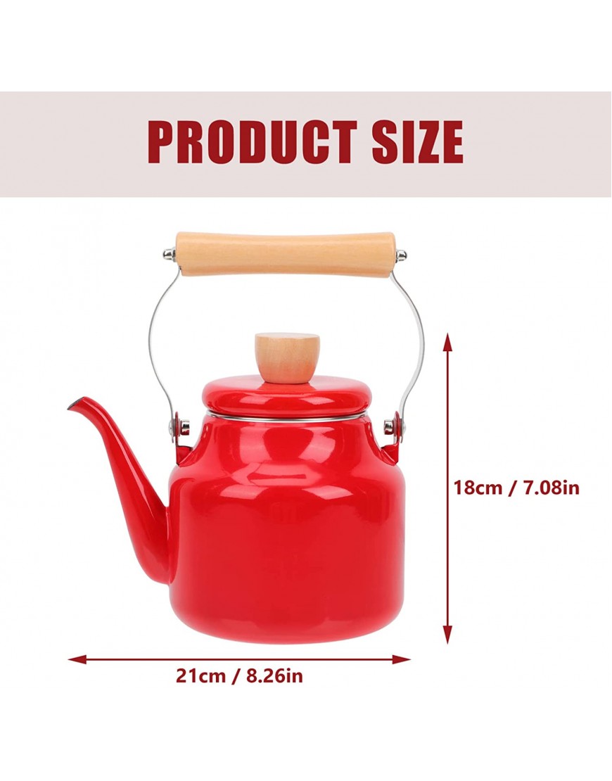 Stovetop Tea Kettle Tea Pot: Enamel Stainless Steel Water Kettle Teapots with Infuser Coffee Kettle 1. 5L for Home Restaurant