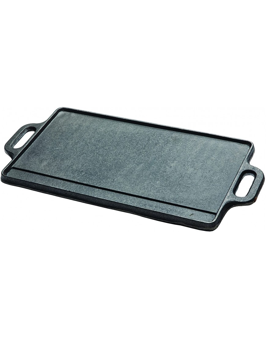 Texsport Cast Iron 2 Sided Reversible Griddle 9.5 x 20 Inch