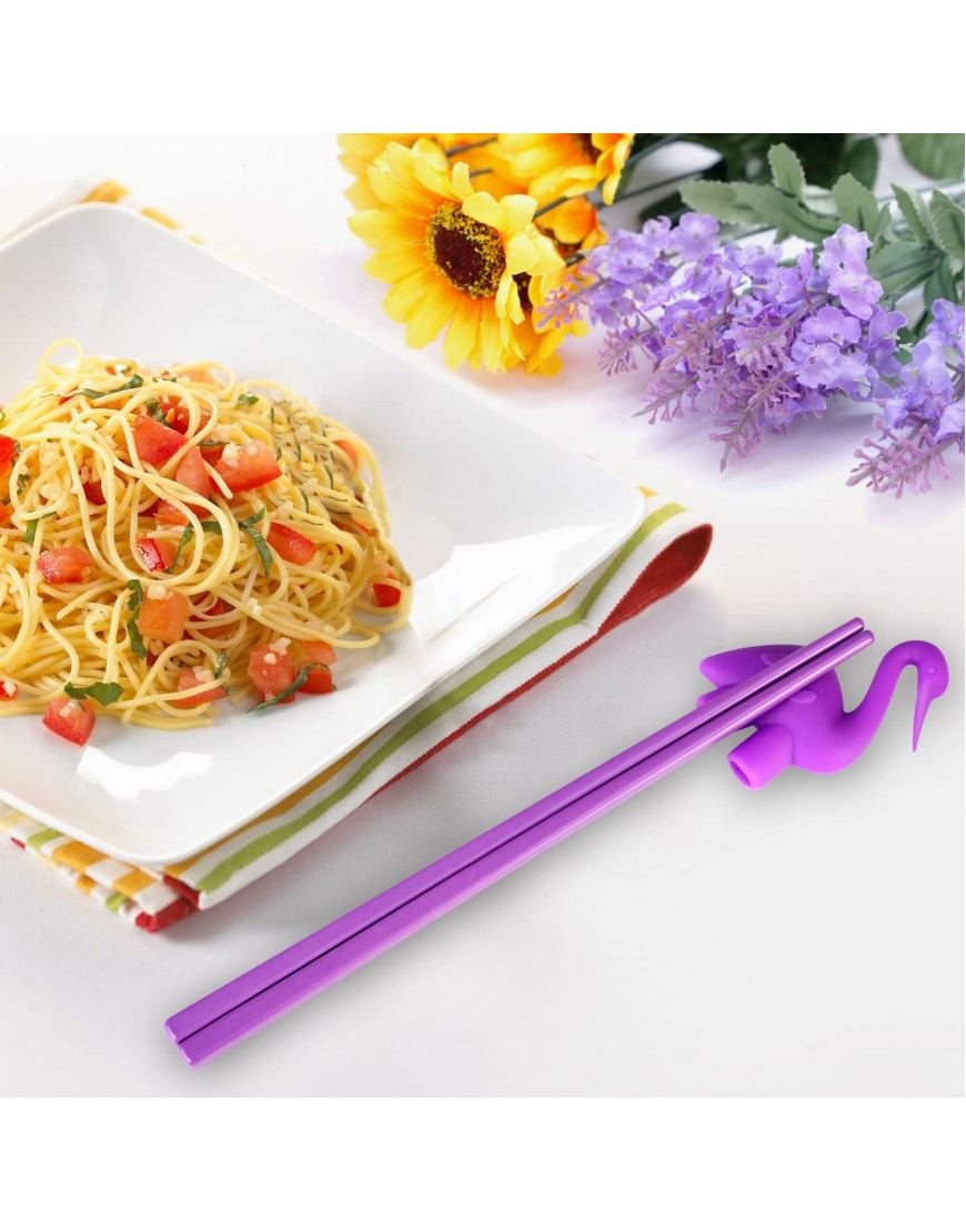 Training chopsticks for kids adults and beginners 5 Pairs chopstick set with attachable learning chopstick helper right or left handed