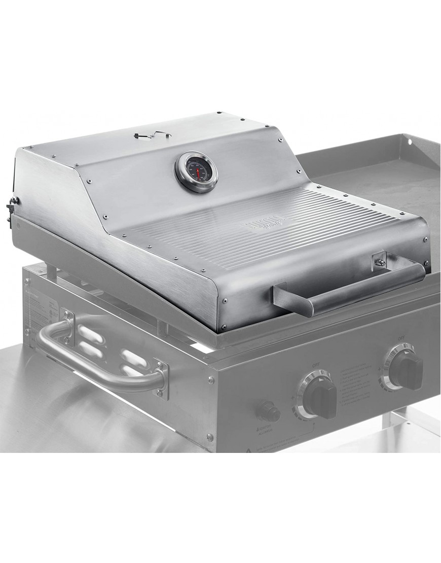 Yukon Glory Griddle Hood Only Compatible with The Blackstone® 36” Griddle 1825 Adds All-Round Convection Cooking to Your Griddle Built-in Thermometer and Warming Rack Not for Pro-Series