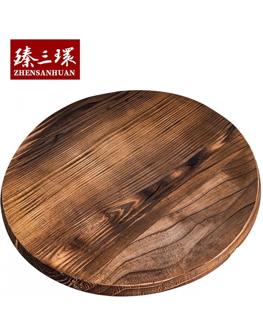 ZhenSanHuan Natural Wooden Wok lid Cover Kitchen Tool Pot Cover Lightweight Handcrafted Wooden Kitchen Accessory 30cm 11.8inch