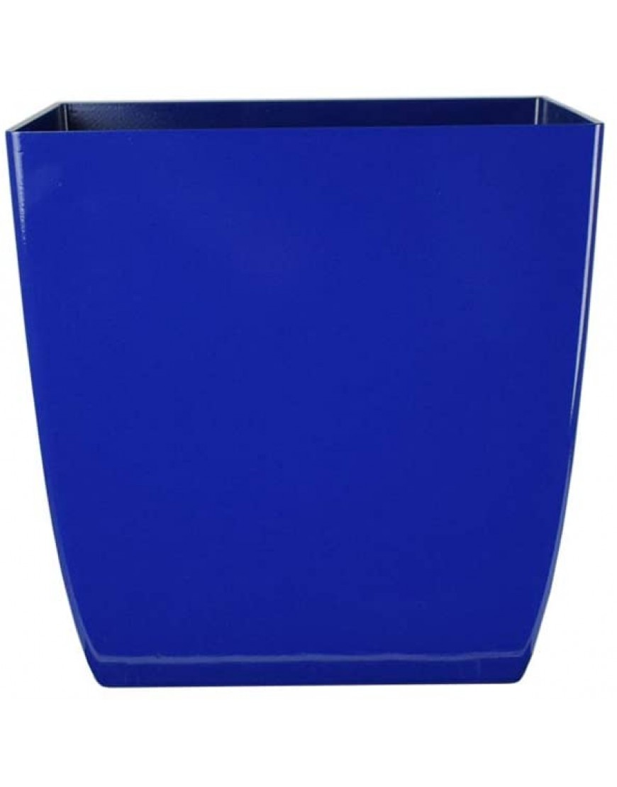 6 Aria Square Plastic Planter The HC Companies 6x6x6.07 in Glossy Sapphire Blue Color