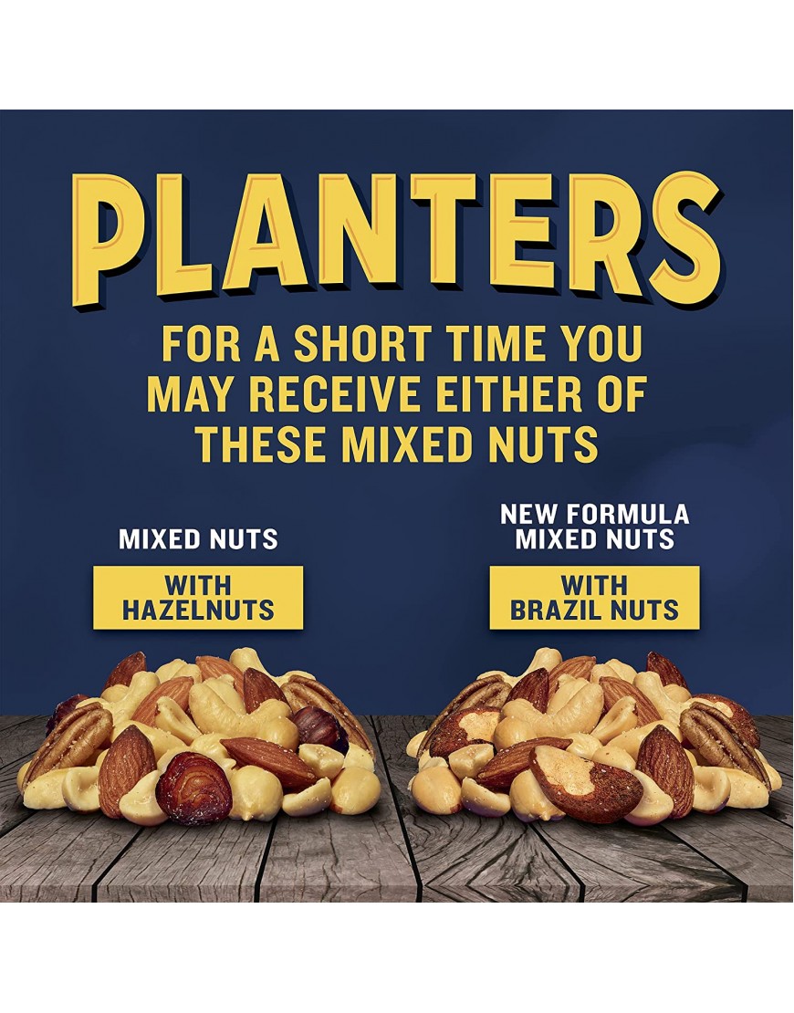 Planters Mixed Nuts Less Than 50% Peanuts with Peanuts Almonds Cashews Hazelnuts Pecans & Sea Salt 3.5 lb Canister