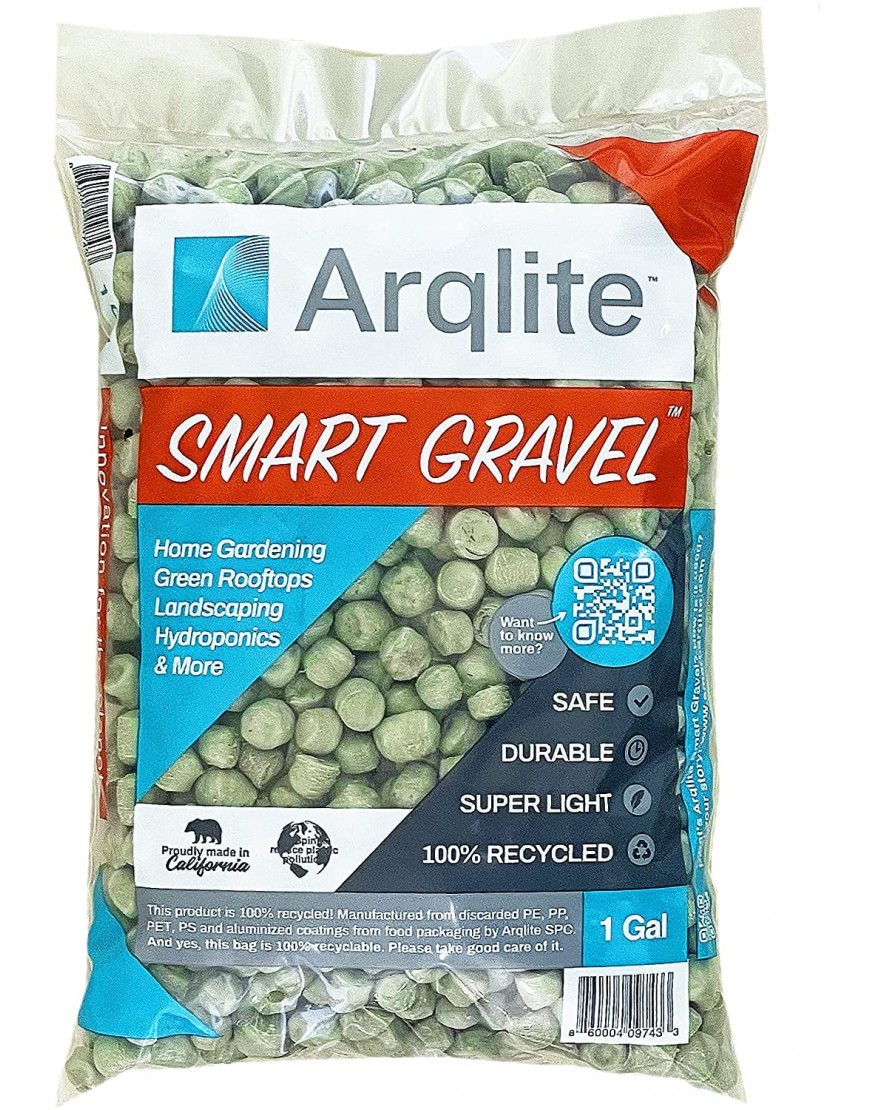 Smart Gravel 2-day shipping | Eco-Friendly Plant Drainage for Healthy Roots | Pots & Raised Garden Beds | Yard and Pot Decoration | Lightweight & Clean 1-Gal Regular Size