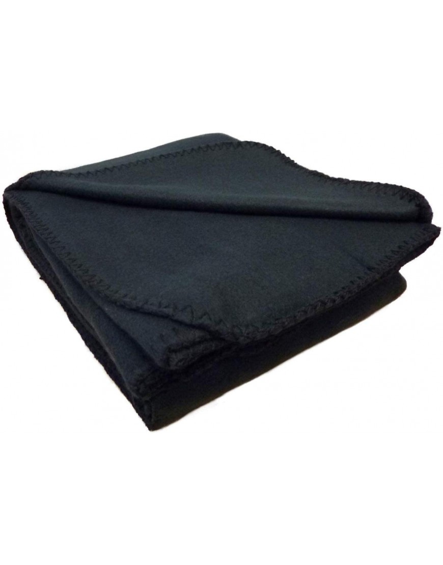 50x60 Throw Blankets Fleece Throw Blanket for Livingroom Couch Chair Bed Solid Black