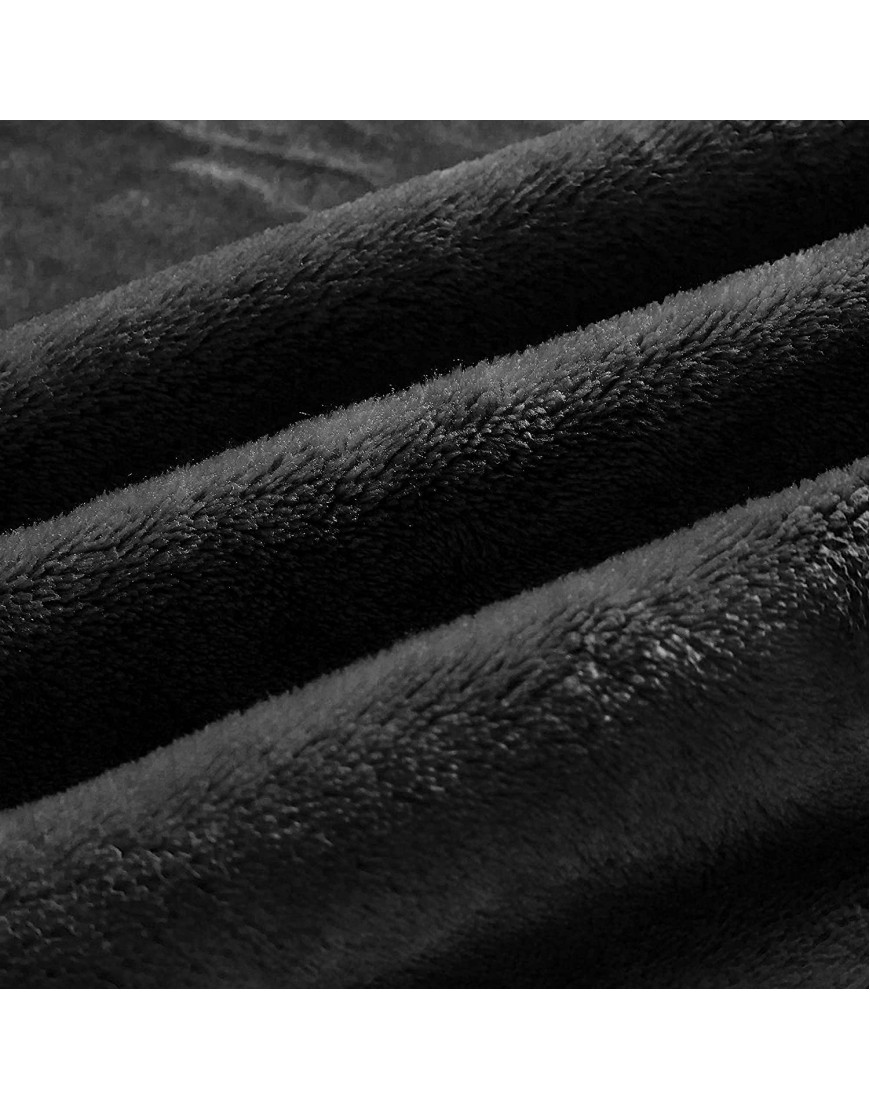 BEDELITE Fleece Blankets Black Throw Blankets for Couch & Bed Plush Cozy Fuzzy Blanket 50 x 60 Super Soft & Warm Lightweight Throw Blankets for Winter