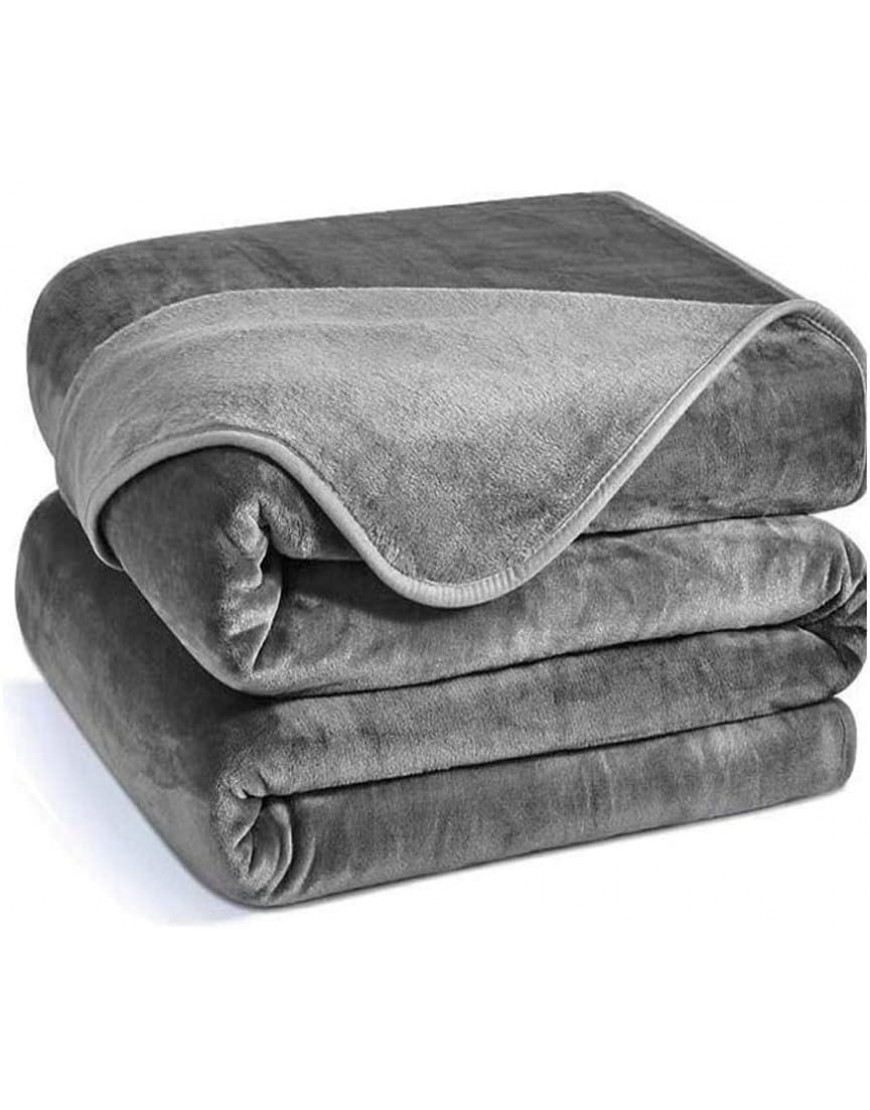 Charm Heart Luxury Fleece Blanket,All Season 350GSM Blanket Super Soft Lightweight Warm Blanket for Home Bed Blankets King Size Dark Grey 90×108 in