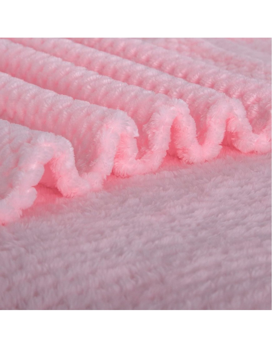Fuzzy Blanket or Fluffy Blanket for Baby Soft Warm Cozy Coral Fleece Toddler Infant or Newborn Receiving Blanket for Crib Stroller Travel Decorative 28Wx40L XS-Pink