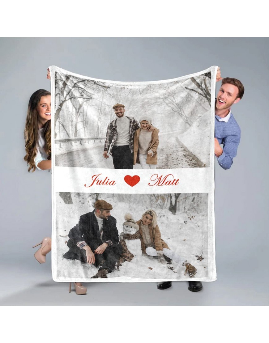 Personalized Blankets for Friends Photo Blanket Throw Blankets for Family Best Friends Lover or Wife- 30x 40
