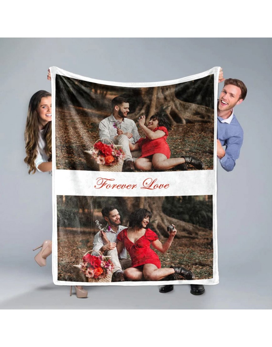Personalized Blankets for Friends Photo Blanket Throw Blankets for Family Best Friends Lover or Wife- 30x 40