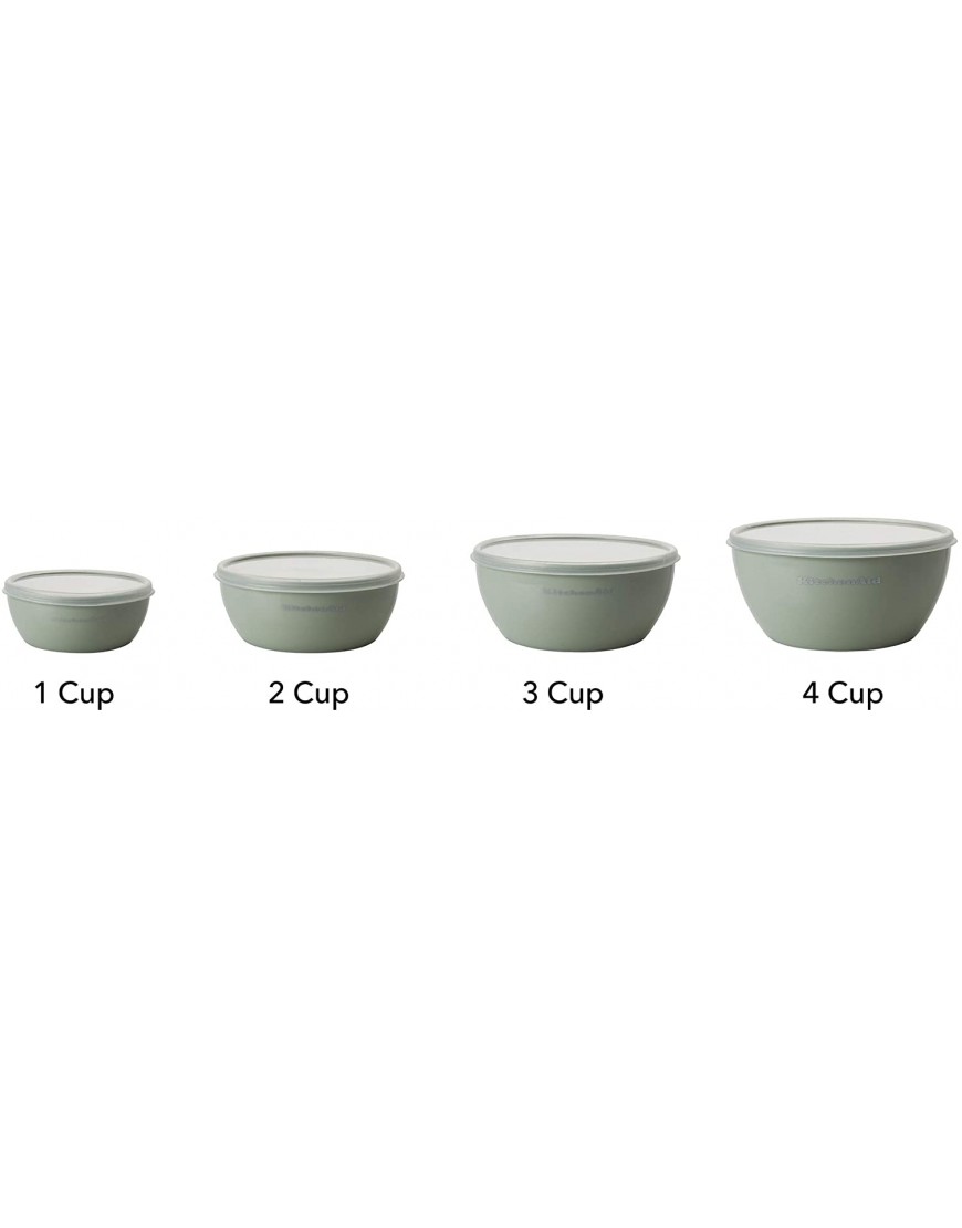 KitchenAid Prep Bowls with Lids Set of 4 Pistachio