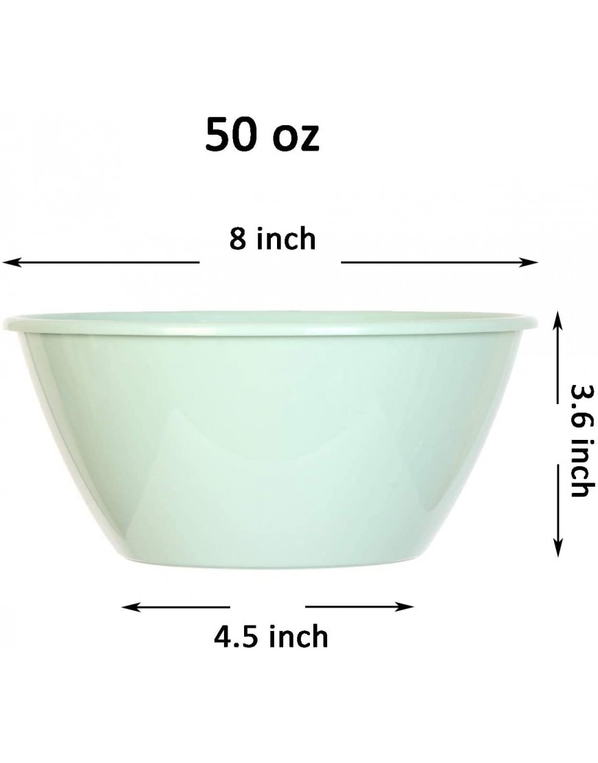 Youngever 50 Ounce Plastic Bowls Large Cereal Bowls Large Soup Bowls Set of 9 9 Urban Colors