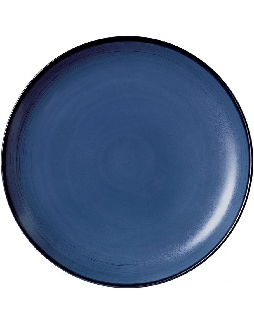 Ellen Degeneres Royal Doulton Stoneware Tableware Collection Cobalt Blue 16 piece set four 11.2 plates four 8.3 plates four 6.5 bowls and four 14 fl oz mugs Microwave and Dishwasher safe