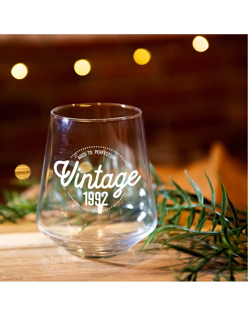 30th Birthday Gifts for Women and Men 14oz Vintage 1992 Wine Glass 30th Birthday Decorations for Her 30th Anniversary Ideas for Her Mom Wife 30 Years Gifts