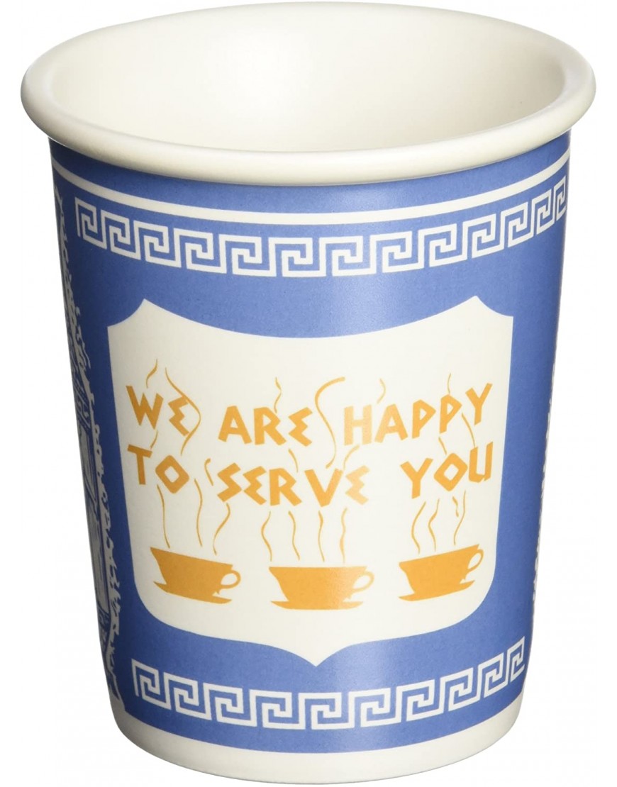 Exceptionlab Inc. 0-Ounce Ceramic Cup "We are happy to serve you"