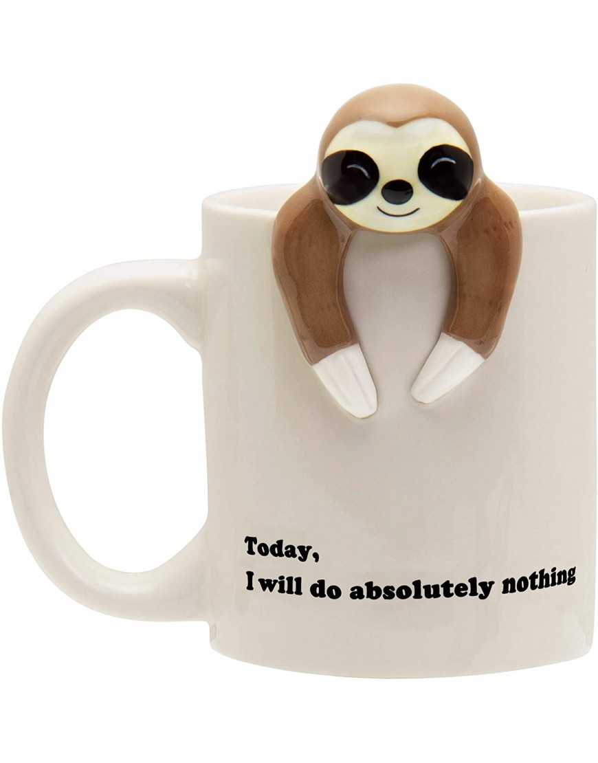 Funny Sloth Coffee Mug Cute Sloth Gifts For Women and Men 3D Coffee Mugs Will do absolutely nothing