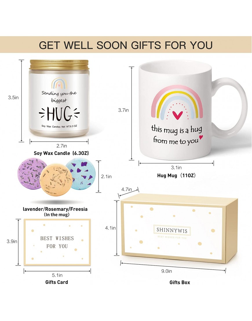 Get Well Soon Gifts for Women Basket | Care Package for Women | Feel Better Gifts for Women | Thinking of You Gifts for Women Stress Relief Gift Self Care Encouragement Gift Cancer Gift Birthday Gift
