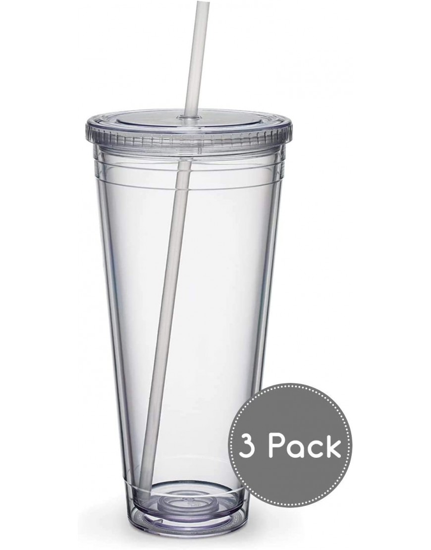 Maars® Insulated Travel Tumblers 32 oz. | Double Wall Acrylic | 3 Pack