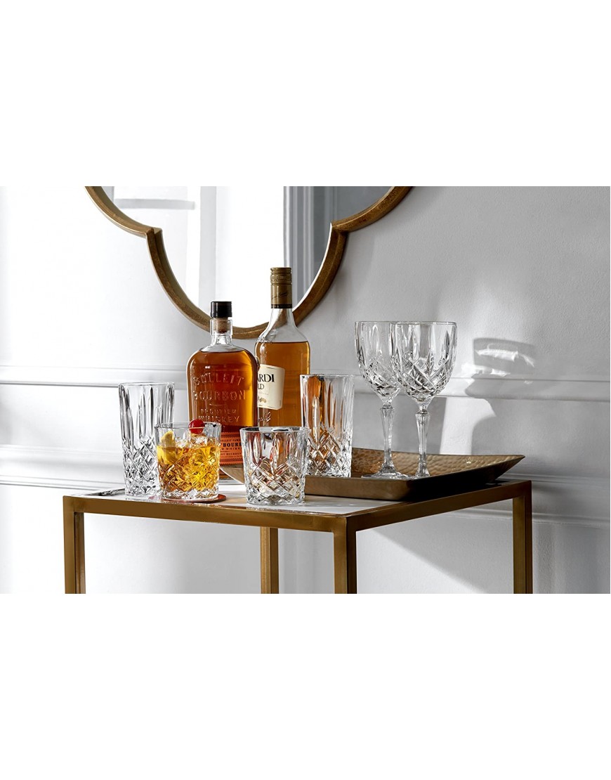 Marquis by Waterford Markham Double Old Fashion Set of 4 11 oz Clear