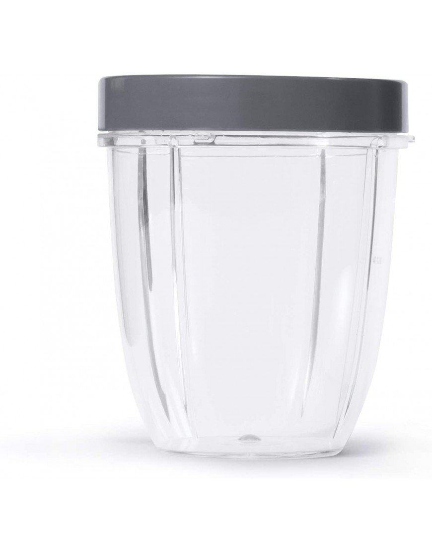 nutribullet 18 Ounce Short Cup with Standard Lip Ring Clear Gray NBM-U0269