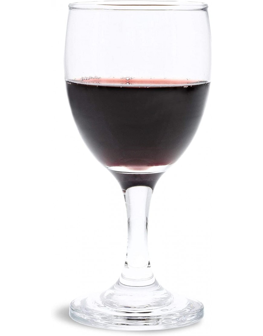 Stemmed Wine Glasses Set of 4 for Housewarming Gift Anniversary Wedding 4.5 oz