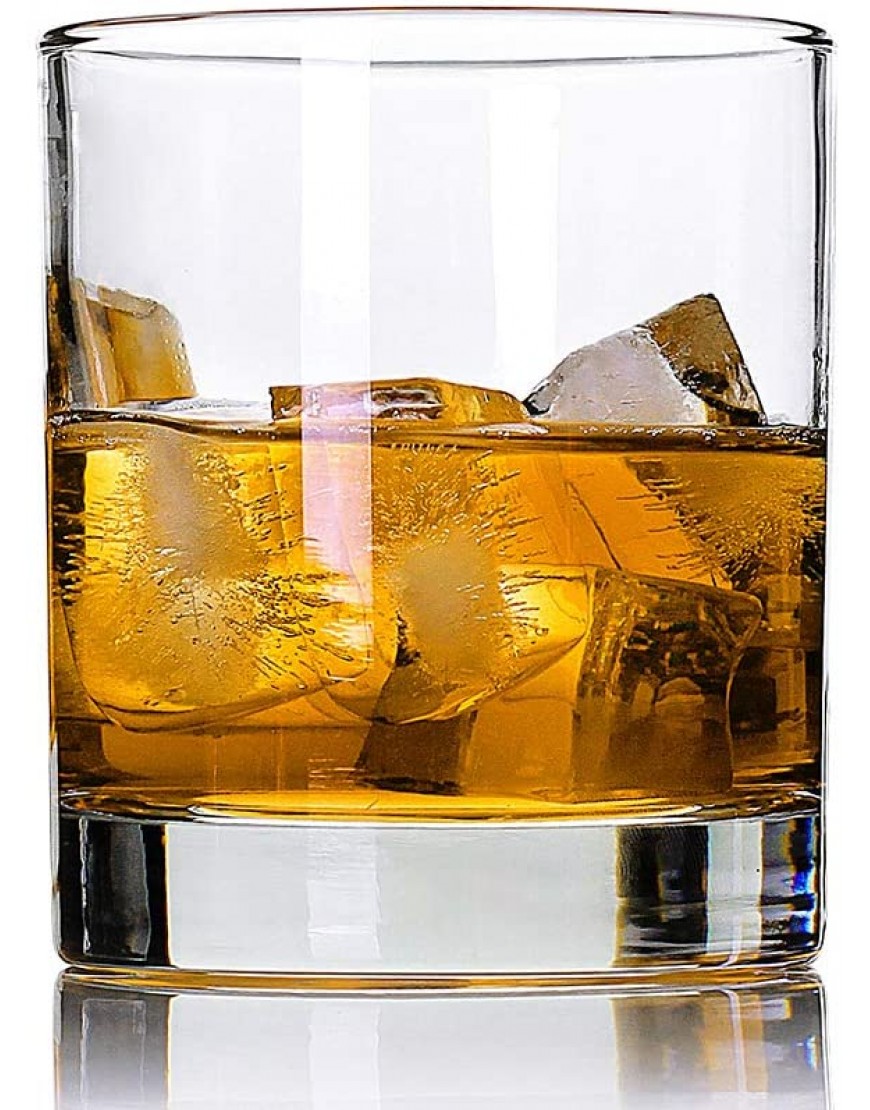 Whiskey Glasses,Set of 2,11 oz,Premium Scotch Glasses,Bourbon Glasses for Cocktails,Rock Style Old Fashioned Drinking Glassware,Perfect for Father's Day,Party,Bars Restaurants and Home