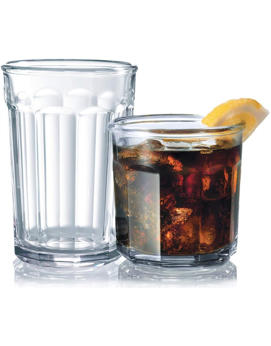 Working Glass 16-Piece Assoted Glass Tumbler Set