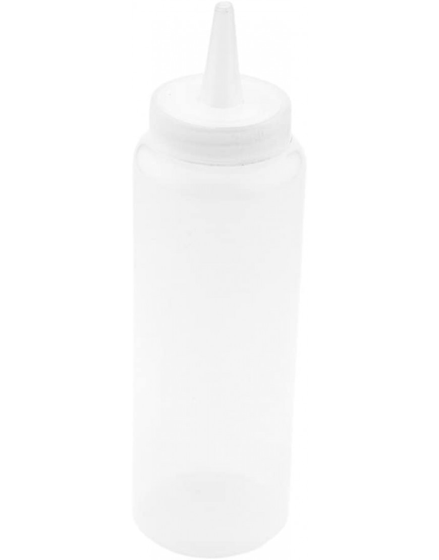 8 Ounce Condiment Squeeze Bottle 1 With Lid Plastic Squeeze Bottle Precison Dispensing Tip Flexible Clear Plastic Squeeze Bottle For Sauces For Sauces Spreads Or Condiments Restaurantware