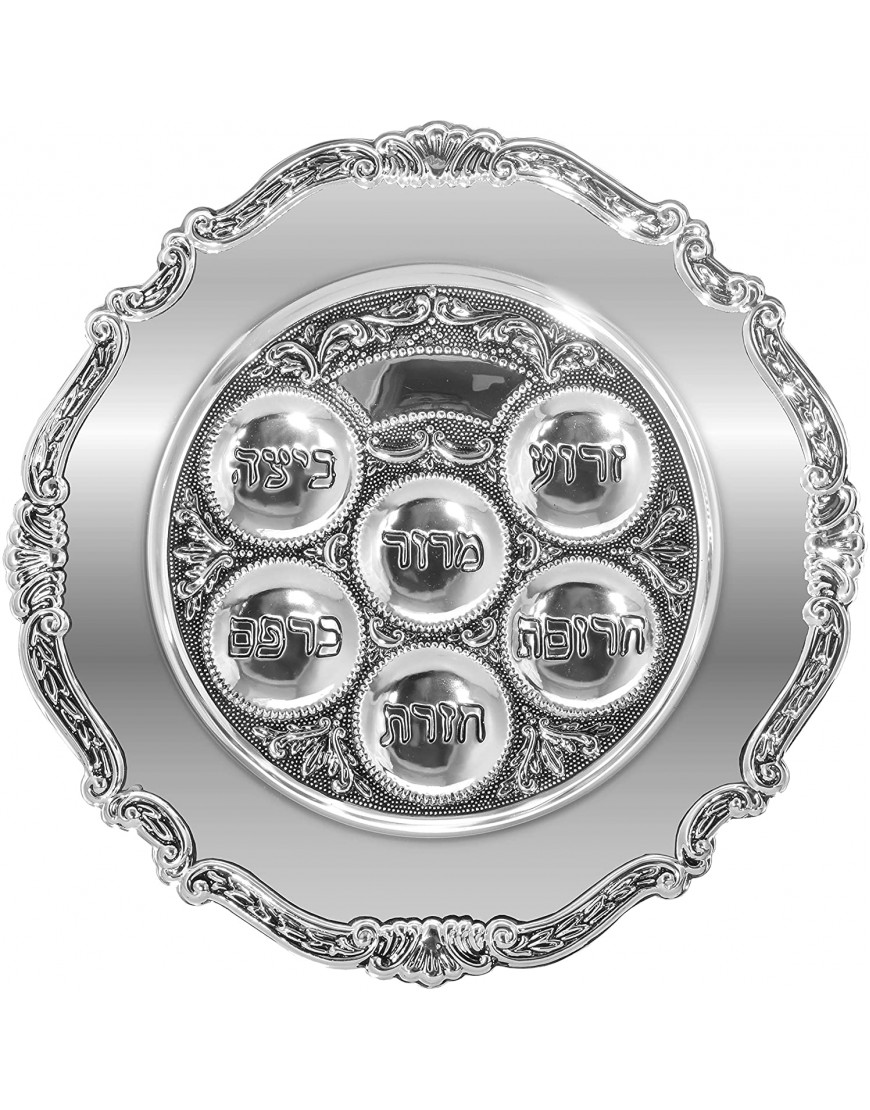 Seder Plate for Passover Set Seder Plate and Kiddush Cup Set