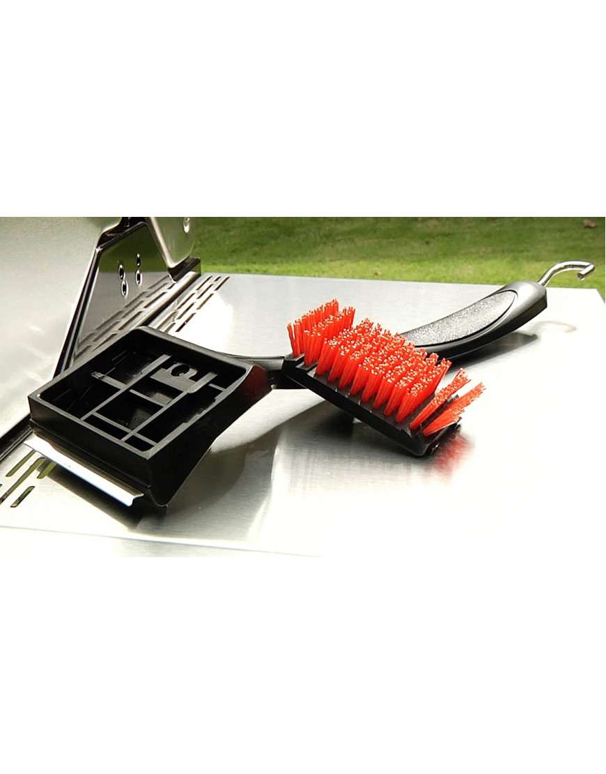 Char-Broil 8666894 SAFER Replaceable Head Nylon Bristle Grill Brush with Cool Clean Technology One Size