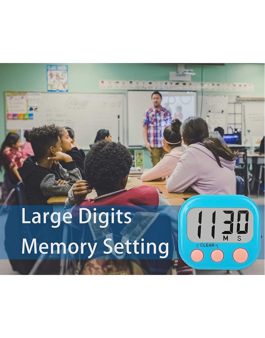 Classroom Timers for Teachers Kids Large Magnetic Digital Timer 2 Pack