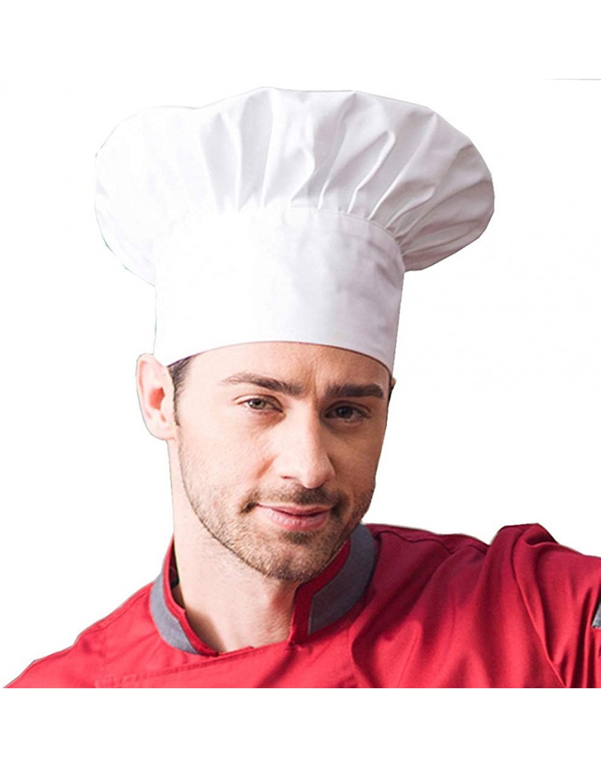 Hyzrz Chef Hat Adult Adjustable Elastic Baker Kitchen Cooking Chef Cap