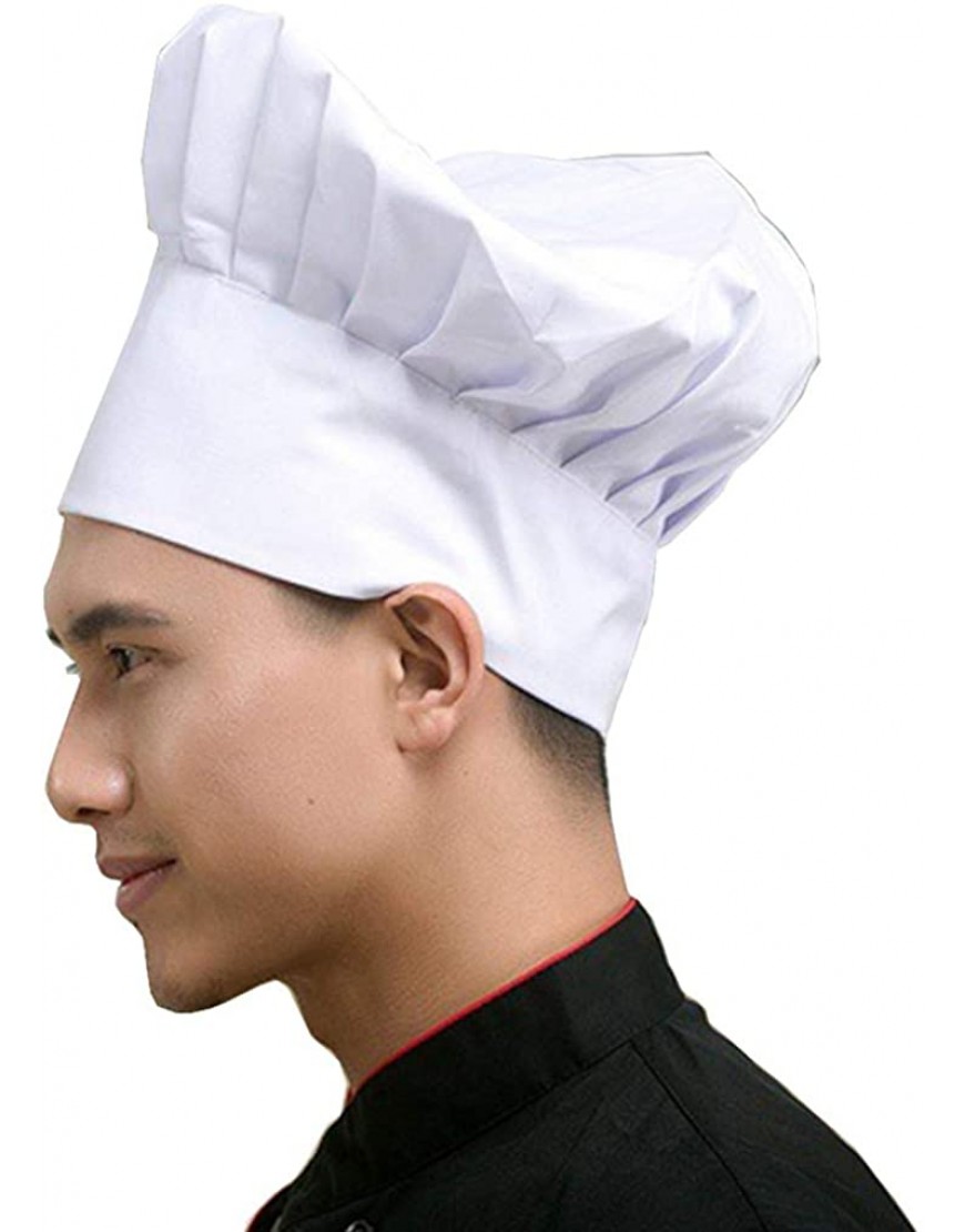 Hyzrz Chef Hat Adult Adjustable Elastic Baker Kitchen Cooking Chef Cap