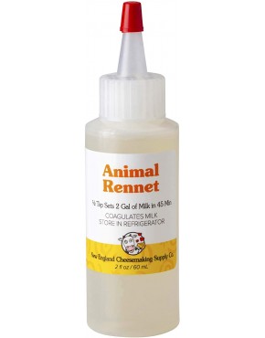 Liquid Rennet Animal Rennet for Cheese Making 2 oz.