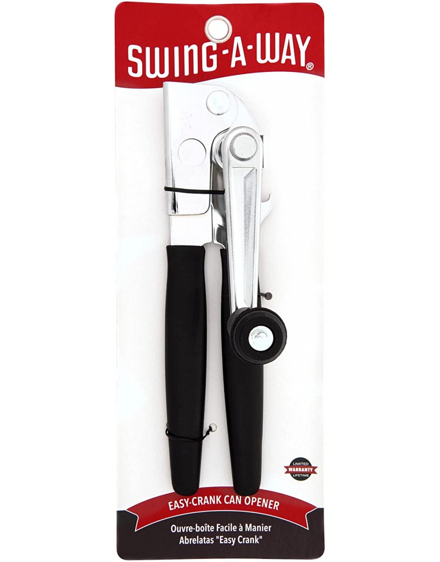 Swing-A-Way Easy Crank Can Opener 10.4 Inches Black