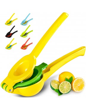 Zulay Metal 2-In-1 Lemon Lime Squeezer Hand Juicer Lemon Squeezer Max Extraction Manual Citrus Juicer