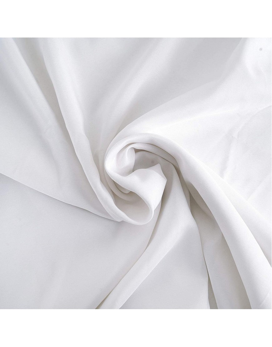 BalsaCircle 6 pcs 60x102-Inch White Rectangle Polyester Tablecloths Table Cover Linens for Wedding Party Events Kitchen Dining